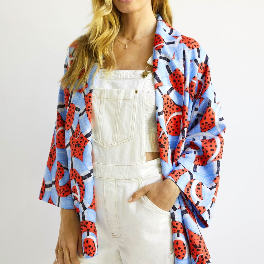 HTF Anthropologie Serpentine Kimono Jacket